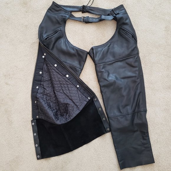 Xpert Performance Gear 4X Black Leather Chaps - Picture 4 of 6